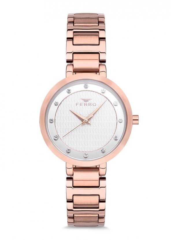 Ferro 34 mm Rose Çelik Kordon Kadın Kol Saati F81969A-900-C F81969A-900-C