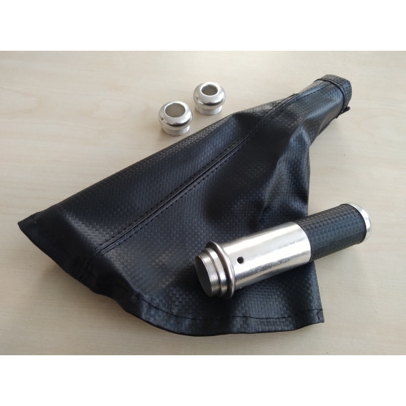 SPORT EL FREN KOL KÖRÜĞÜ ve BAŞLIĞI SET SİYAH (METAL GÖVDE) EL FREN BAŞLIĞI, EL FREN KOLU TUTAMAĞI ürün görseli