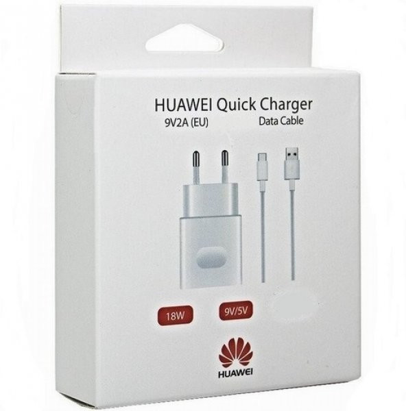 Day Orjinal Huawei Y6 Pro 5V 2A 18W Hızlı Şarj Cihazı ve Micro USB Data Kablosu