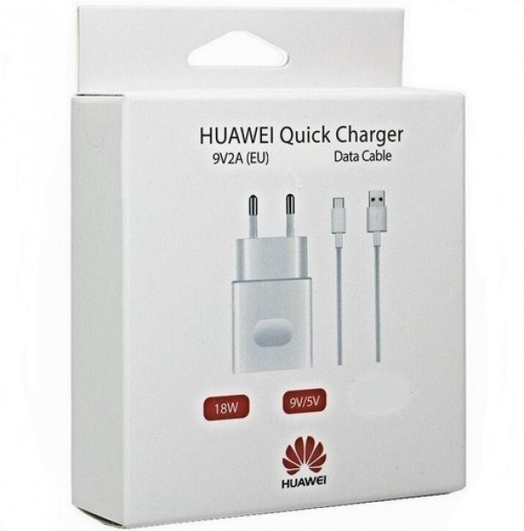 Day Orjinal Huawei Y5C 5V 2A 18W Hızlı Şarj Cihazı ve Micro USB Data Kablosu