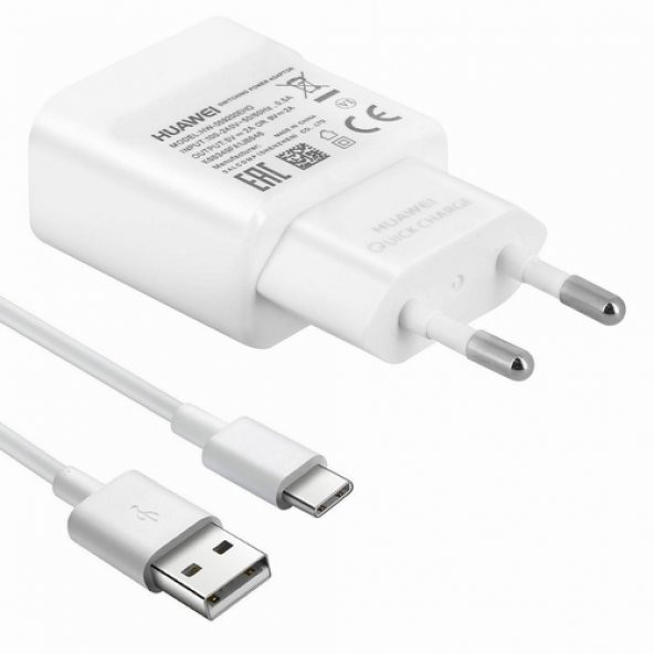 Day Huawei Nova 5T Orijinal 18W 5V 2A Hızlı Şarj Aleti + Type-C Kablo İTHALATÇI GARANTİLİ