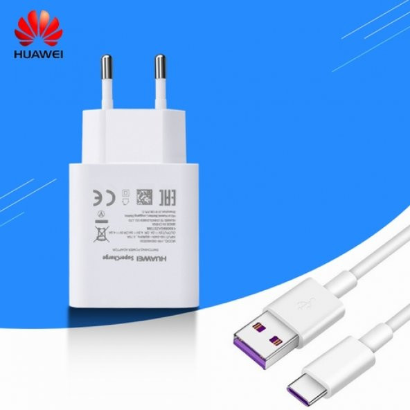 Day Huawei Mate 20 Lite Orijinal Super Charge 40W 4A Hızlı Şarj Aleti + Type-C Kablo İTH. GARANTİLİ