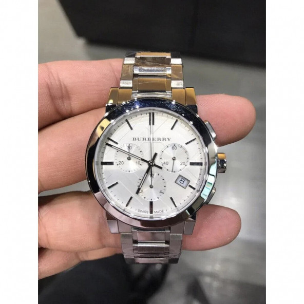 Burberry The City BU9750 Gümüş Ton Paslanmaz Çelik Unisex Saat 38 mm - 7