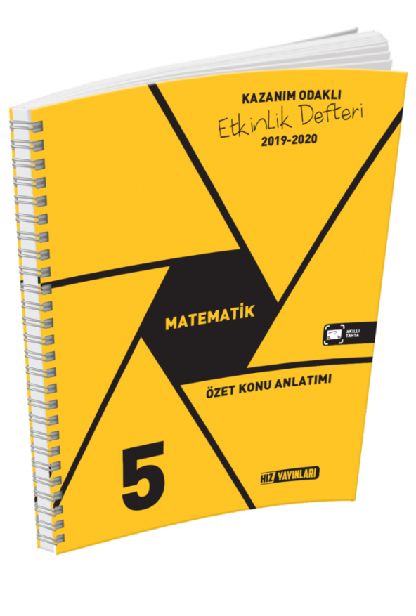 Hız Yayınları 5.Sınıf Matematik Kazanım Odaklı Etkinlik Kitabı Özet Konu Anlatımlı