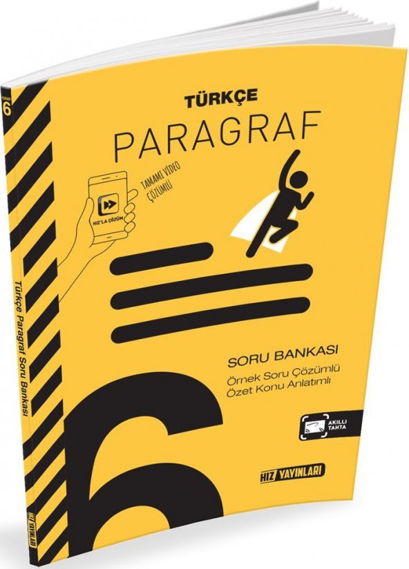 Hız Yayınları 6. Sınıf Türkçe Paragraf Soru Bankası