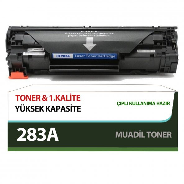 For HP 83A, CF283A 283A Toner Muadil 1.Kalite