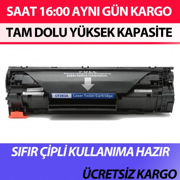 For HP 83A - CF283A İthal Muadil Toner / M201, M125, M225, M127 - 2
