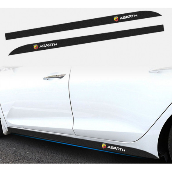 Fiat Abarth Logo Kapı Altı Uzun Sticker Arma New Style - 4