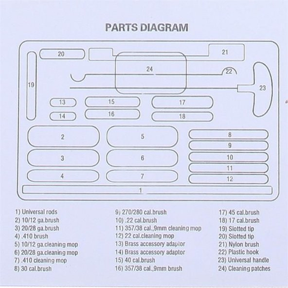 Nikula-24 Adet Evrensel Av Silah Temizleme Kiti ,tüfek Tabanca Temizleme Seti - 8