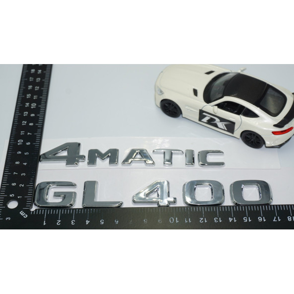 DK Tuning GL400 4Matic Bagaj Krom ABS Yazı Logo Benz İle Uyumlu - 4
