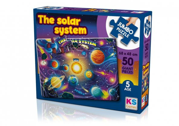 KS Jumbo Puzzle 50 Parça Planets Of Solar System Gezegenler