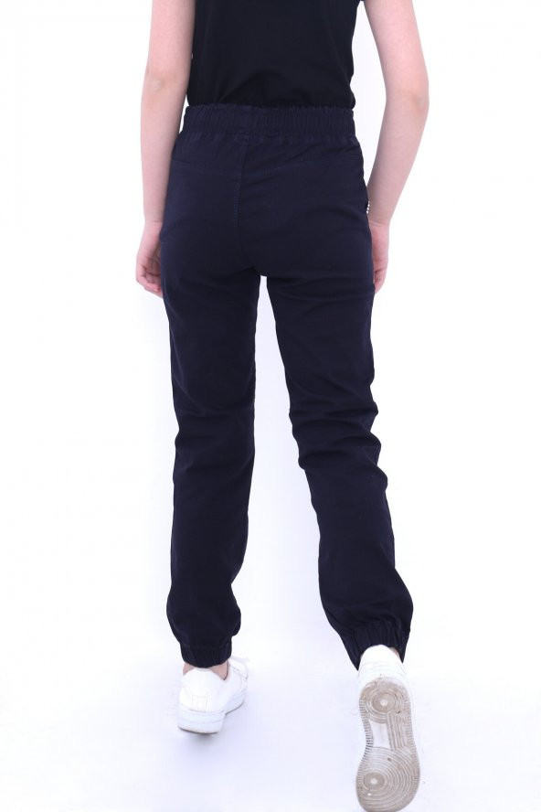 Kız Çocuk Lacivert 3-8 Yaş Boncuk DetaylıPantolon 1083-1 - 2