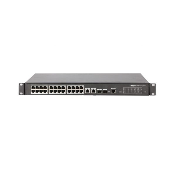 Dahua PFS4226-24ET-360-V3 24 port Poe + 2 Port Gigabit Uplink  + 2 Port SFP Yönetilebilir PoE Switch