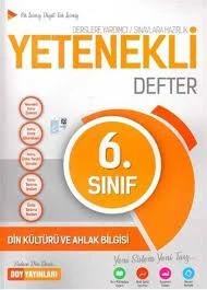 6. Sınıf Din Kültürü ve Ahlak Bilgisi Yetenekli Defter DDY Yayınları