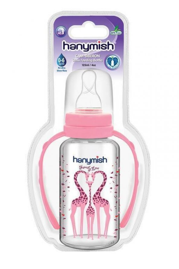 Hanymish Kulplu Cam Biberon 125 ML 14436