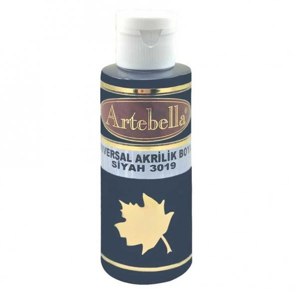 Siyah Akrilik Boya Artebella Siyah Akrilik Boya 3019 Siyah 130 ml