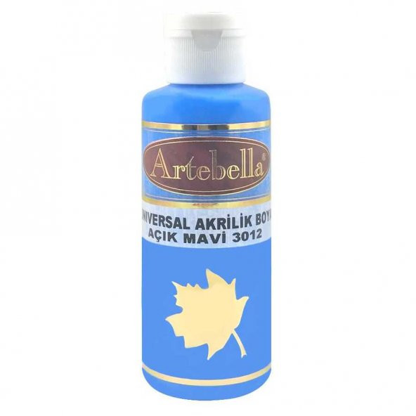 Açık Mavi Akrilik Boya Artebella Açık Mavi Akrilik Boya 3012 Açık Mavi 130 ml