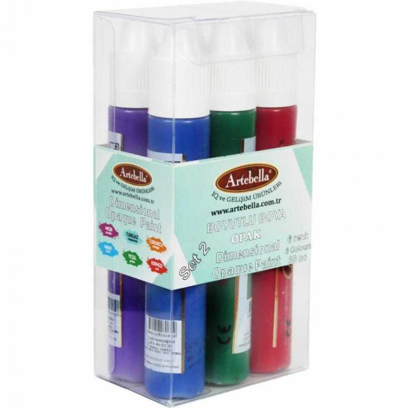 Akrilik Boya Opak Akrilik Boya Boyutlu Akrilik Boya Artebella Boyutlu Boya Opak 6 Lı Set-2 ABSBO001