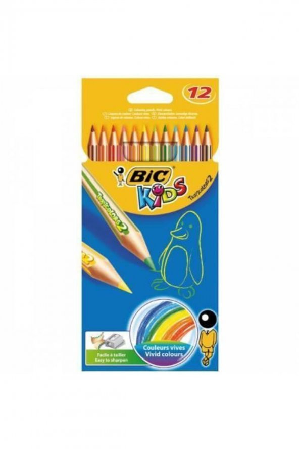 Kuru Boya Tropicolors2 Tam Boy 12 Renk Bic Kuru Boya 12 Renk Tam Boy Karton Kutulu - 2