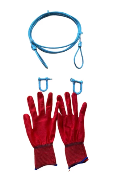 Adige Plastik Kaplı Çelik Oto Çekme Halatı (3,30 Mt) - 2