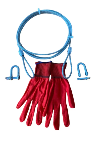 Adige Plastik Kaplı Çelik Oto Çekme Halatı (3,30 Mt)