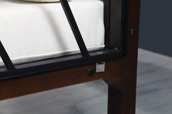 İpek Mobilya Mesa Bahçe , Balkon , Teras - 3 Kişilik Metal Kanepe - 3