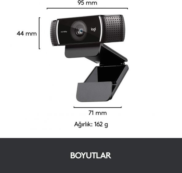 Logitech C922 PRO HD Web Kamerası, 1080p/30 FPS Çözünürlük - 2