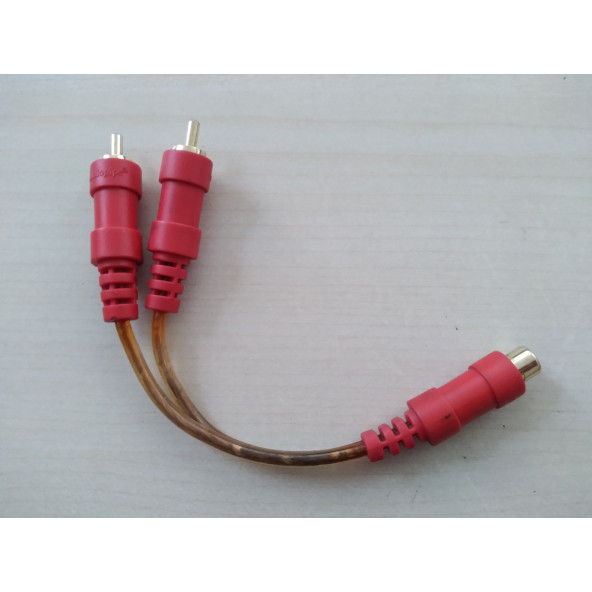 ANFİ KABLOSU RC-32 (15CM) 2 ERKEK 1 DİŞİ RCA KABLOSU, AUDİO KABLO - 2