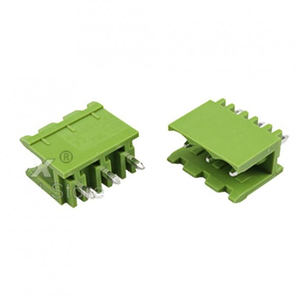 3 Pin Geçmeli Klemens 180 Erkek 5.08mm Yeşil ürün görseli