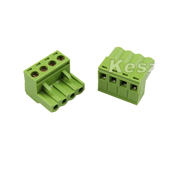 4 Pin 5.08mm Dişi Geçmeli Klemens  Yeşil ürün görseli