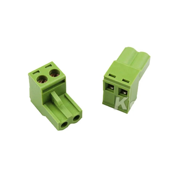 2 Pin 5.08mm Dişi Geçmeli Klemens  Yeşil