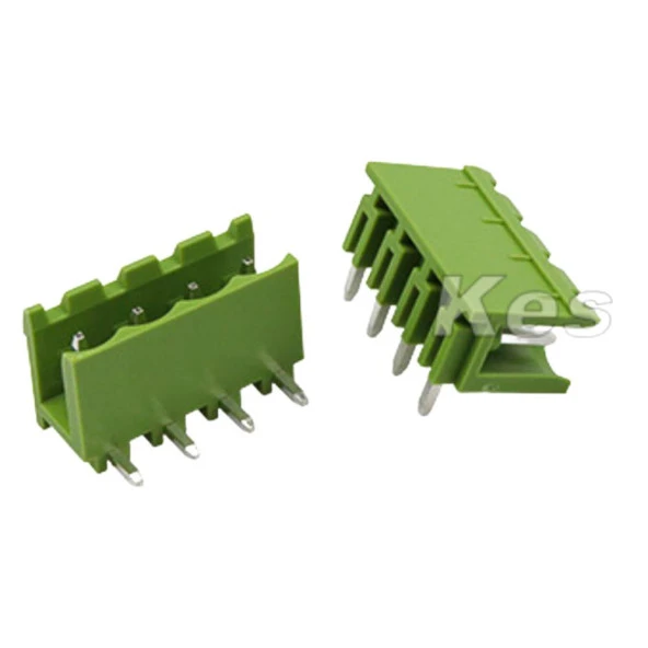 4 Pin Geçmeli Klemens 90' Erkek 5.08mm Yeşil ürün görseli