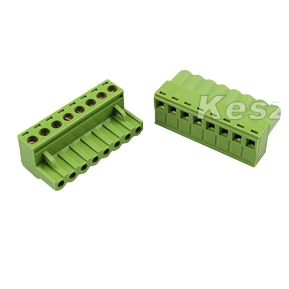 8 Pin 5.08mm Dişi Geçmeli Klemens  Yeşil ürün görseli