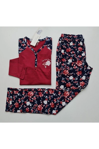 Pijadore 1205 Kadın Uzun Kol Pijama Takımı - 2