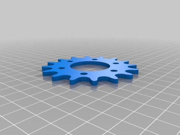 Parametrik Disk Zincir Dişlisi Plastik Aparat