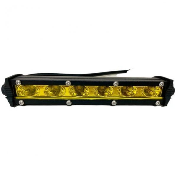 Off Road Sarı 6 Led Bar Düz 18 cm Projektör Led Lambası - 3