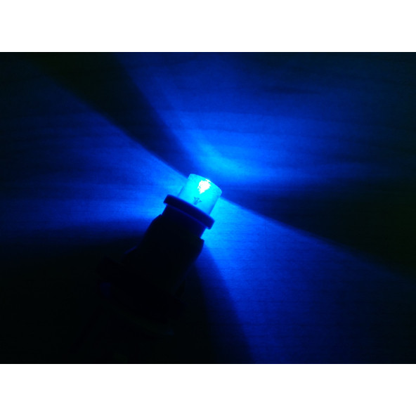 T10 DİPSİZ LED AMPUL (İTHAL) MAVİ 12V (2ADET FİYATI) T10 PARK, SİNYAL, PLAKA, GERİ VİTES AMPULU