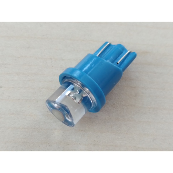 T10 DİPSİZ LED AMPUL (İTHAL) MAVİ 12V (2ADET FİYATI) T10 PARK, SİNYAL, PLAKA, GERİ VİTES AMPULU - 2