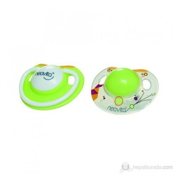 Neavita Ortodontik Silikon Emzik İkili (BPA0) 0 Ay+ / Yeşil