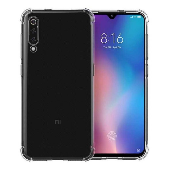Xiaomi Mi 9 Zore Nitro Antişok Silikon Kılıf Kenar Korumalı - 6