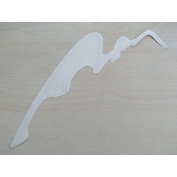 ERDOĞAN STİCKER 24x6cm BEYAZ ERDOĞAN İmzası RTE ETİKETİ ÇIKARTMASI (RTE STİCKER) - 2