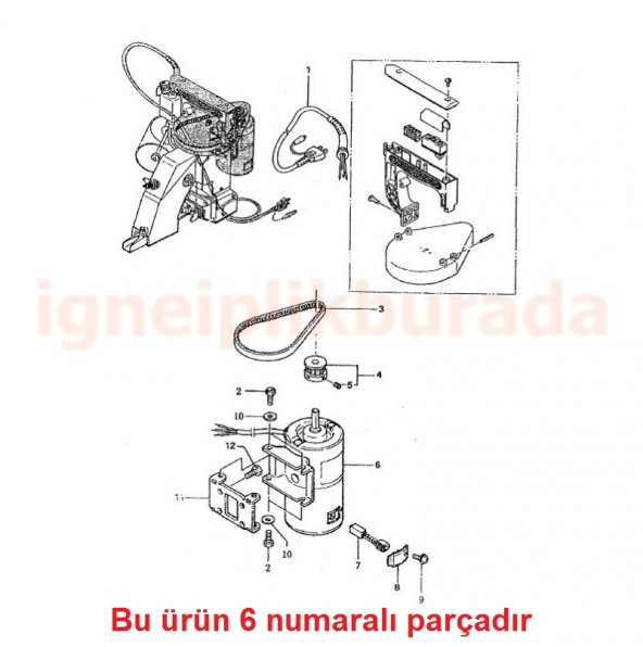 Çuval Ağzı Dikiş Makinesi Motoru - 2