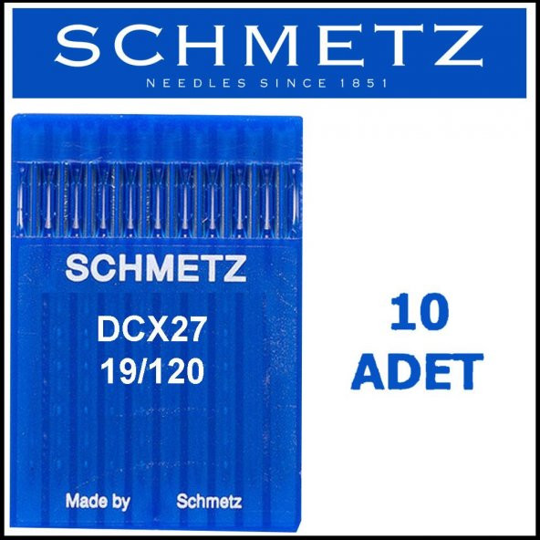 Schmetz Dcx27 Ses Overlok Makinesi İğnesi 19/120 Numara