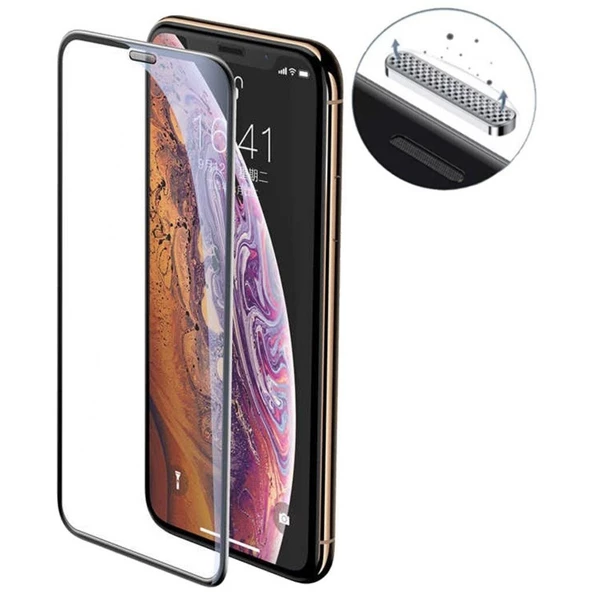 Vendas iPhone 12 Pro Max Rika Serisi Anti-Dust Premium Temperli Cam Ekran Koruyucu