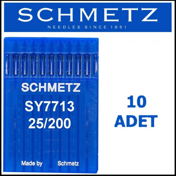 Schmetz Sy 7713  Halı Overlok Makinesi İğnesi 25 Numara