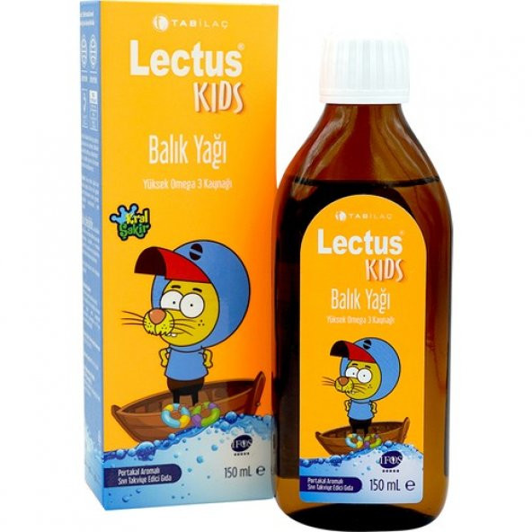 Lectus Kids Balık Yağı Portakal Aromalı