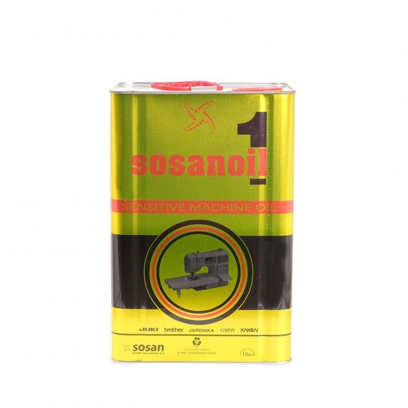 Sosan Oil Dikiş Makinası Yağı 16 Lt