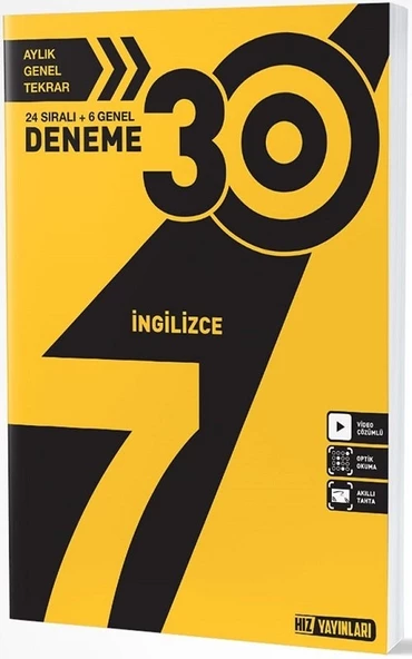 Hız Yayınları 7. Sınıf İngilizce Bilgiler 30 Deneme