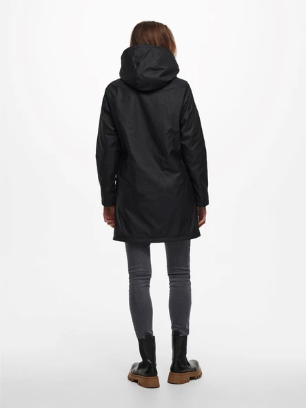 ONLY Bayan Su Geçirmez Uzun Mont 15206116 - Resim 2