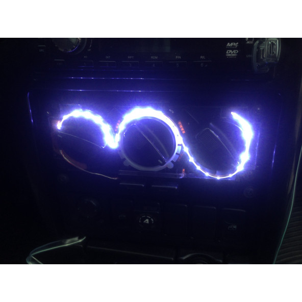 VOLKSWAGEN POLO GÖSTERGE AYDINLATMA LEDİ 30cm (BEYAZ) KALORİFER PANELİ LEDİ, BEYAZ GÖSTERGE ŞERİDİ - 2